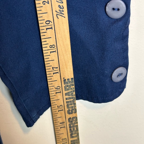 Vintage Action Line Women’s Nurses Dress Round Collar Button Up Padded Shoulders - Picture 8 of 8